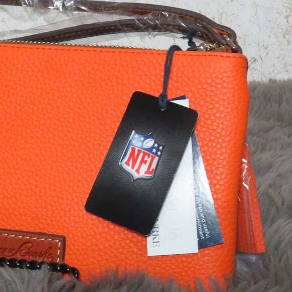 Dooney & Bourke NFL Miami Dolphins Double Zip Wristlet (Clementine) - Picture 6 of 6